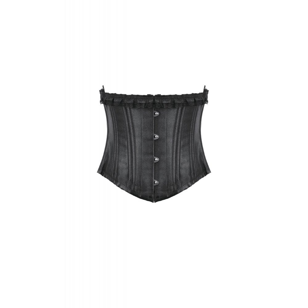 Darkinlove Women's Punk Lace-up Solid Color Underbust Corset