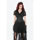 Darkinlove Women's Punk Lace-up Solid Color Underbust Corset