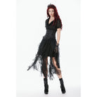 Darkinlove Women's Punk Lace-up Solid Color Underbust Corset