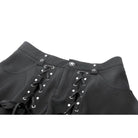 Darkinlove Women's Punk Lacing-up Shorts with Removable Zipper Leg Warmers