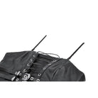 Darkinlove Women's Punk Lacing-up Straps Faux Leather Bustier