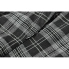 Darkinlove Women's Punk Layered Lace Hem Plaid Party Slip Dress