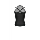 Darkinlove Women's Punk Mesh Splice Eyelet Strap Cutout Tank Top