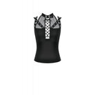 Darkinlove Women's Punk Mesh Splice Eyelet Strap Cutout Tank Top