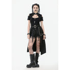 Darkinlove Women's Punk Metal Chain Belt with Straps
