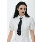 Darkinlove Women's Punk Metal Chain Necktie