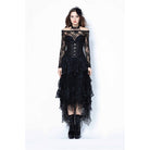 Darkinlove Women's Punk Multi-layered Mesh Skirt