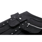 Darkinlove Women's Punk Multi-pockets Pleated Skirt