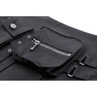 Darkinlove Women's Punk Multi-pockets Pleated Skirt