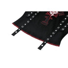 Darkinlove Women's Punk Off-the-Shoulder Eyelet Strap Crop Top