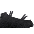 Darkinlove Women's Punk Off-the-shoulder Ripped T-shirt with Detachable Choker