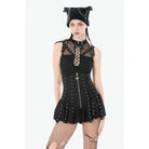 Darkinlove Women's Punk Paper Clip Cross Chained Knitted Hat