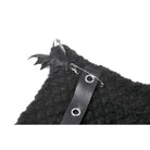 Darkinlove Women's Punk Paper Clip Cross Chained Knitted Hat