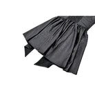 Darkinlove Women's Punk Plaid Panel Patchwork Irregular Hem Slip Dress