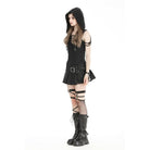 Darkinlove Women's Punk Plunging Distressed Vest