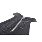 Darkinlove Women's Punk Ripped Halterneck Vest