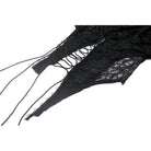 Darkinlove Women's Punk Ripped Lace-up Crop Top