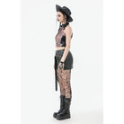 Darkinlove Women's Punk Ripped Tie-Dye Tank Top