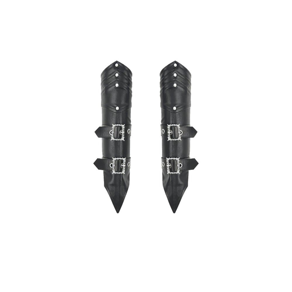 Manicotti da donna Darkinlove con rivetti e fibbie in stile punk
