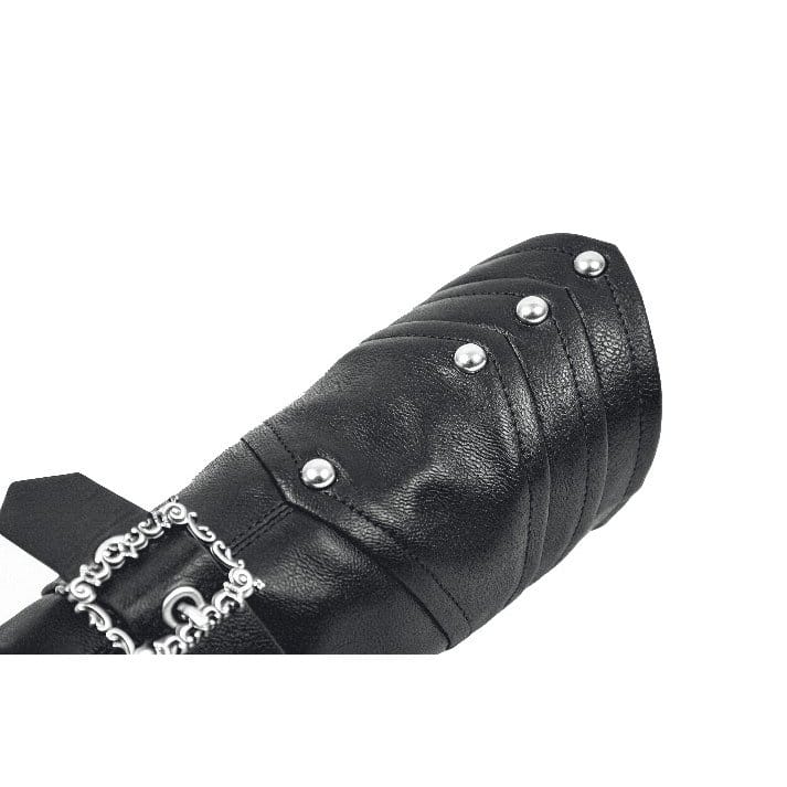 Manicotti da donna Darkinlove con rivetti e fibbie in stile punk