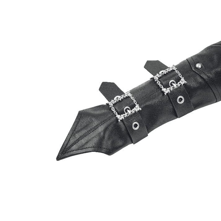 Manicotti da donna Darkinlove con rivetti e fibbie in stile punk