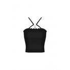 Darkinlove Women's Punk Rock Bat Wings Backless Crop Top