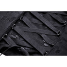 Darkinlove Women's Punk Rock Ripped Halterneck Back Lacing-up Tank Top