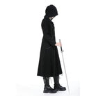 Darkinlove Women's Punk Ruffled Jacket with Hood