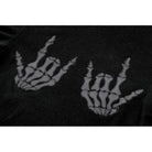 Darkinlove Women's Punk Skeleton Hand Long Sleeved Top