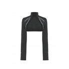 Darkinlove Women's Punk Stand Collar Studded Cape