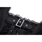 Darkinlove Women's Punk Strappy Buckle Ruffled Dress