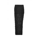 Darkinlove Damen Punk-Trägerrock mit Rissen und Schlitz