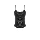 Darkinlove Women's Punk Studded Chain Camisole