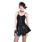 Darkinlove Women's Punk Studded Chain Camisole