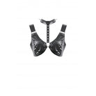 Darkinlove Women's Punk Studded Faux Leather Bustier