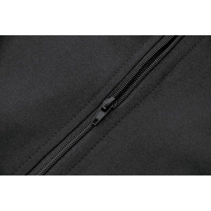 Darkinlove Women's Punk Studded Lace-up Zip Turn-down Collar Vest