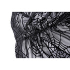 Darkinlove Women's Punk Studded Spider Mesh Top