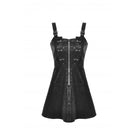Vestido lencero de piel sintética con cremallera estilo punk de Darkinlove para mujer