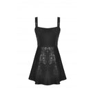Vestido lencero de piel sintética con cremallera estilo punk de Darkinlove para mujer
