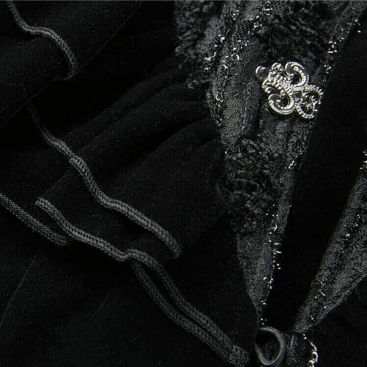 Darkinlove Women's Short Vintage Velour Goth Jacket