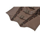 Darkinlove Women's Steampunk Buckle Strap Cutout Side Zipper Vest
