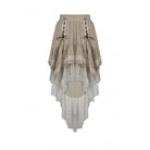 Darkinlove Women's Steampunk Gothic Layered Dovetail Skirt Victorian Ruffles Pirate Skirt