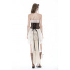 Darkinlove Women's Steampunk Irregular Big Buckle Underbust Corset