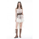 Darkinlove Women's Steampunk Irregular Big Buckle Underbust Corset