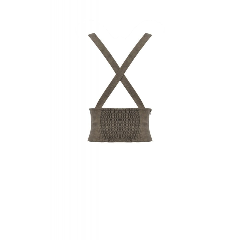 Darkinlove Women's Steampunk Irregular Buckle-up Underbust Corset with Detachable Pocket