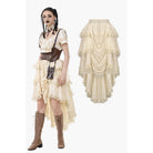 Darkinlove Women's Steampunk Multilayer High/Low Skirt