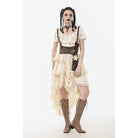 Darkinlove Women's Steampunk Multilayer High/Low Skirt