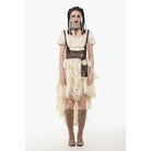 Darkinlove Women's Steampunk Multilayer High/Low Skirt