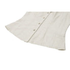 Darkinlove Women's Steampunk Stand Collar Ruffles Short Sleeved Shirt