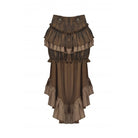 Darkinlove Women's Steampunk Tailcoat Bloomers with Anchor Buttons and Ruffled Trim